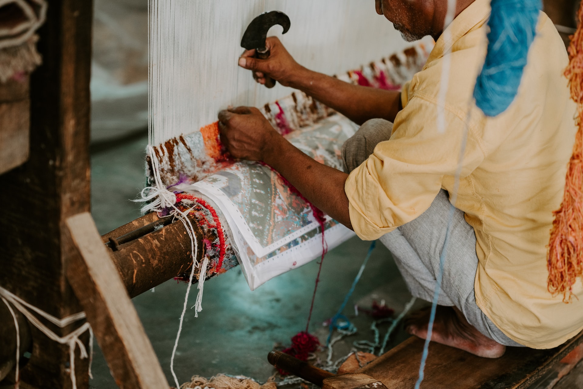 A VISIT TO WEAVER’S VILLAGE- WEAVING LOOM AND STARS