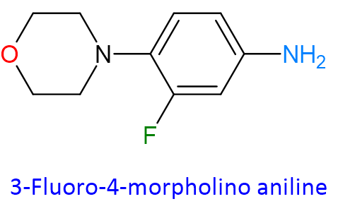 "Chemical Structure of Linezolid 3-Fluoro-4-Morpholino Aniline , 93246-53-8 "
