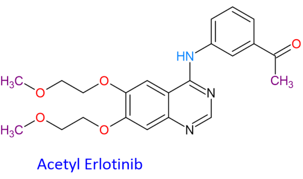 Chemical Structure of Acetyl Erlotinib ,1354727-63-1