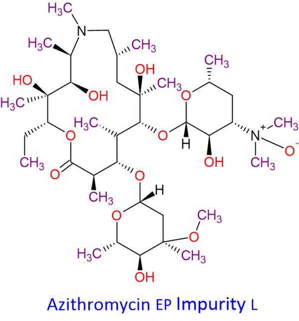 Chemical Structure of Azithromycin Impurity-L , 90503-06-3