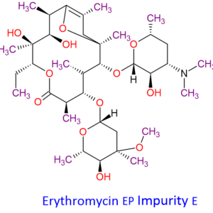 Chemical Structure of Erythromycin Impurity-E , 33396-29-1