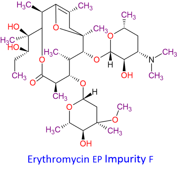 Chemical Structure of Erythromycin Impurity-F , 105882-69-7