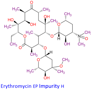 Chemical Structure of Erythromycin Impurity-H , 992-65-4