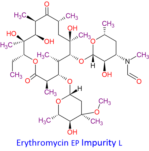 Chemical Structure of Erythromycin Impurity-L , 127955-44-6