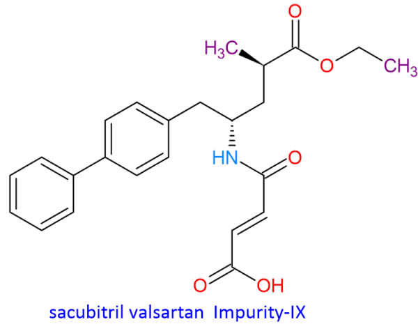 Chemical Structure of Sacubitril Valsartan Impurity-IX