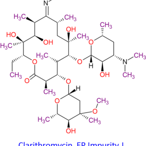 Chemical Structure of Clarithromycin EP Impurity J 13127-18-9