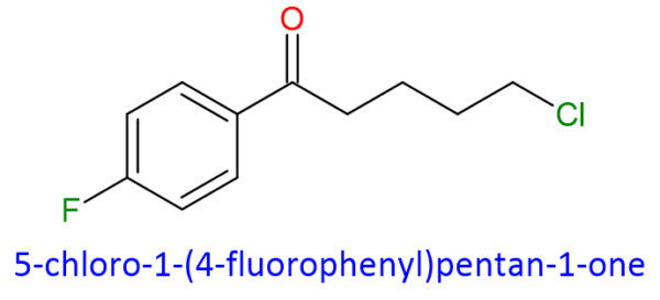 Chemical Structure of 5-Chloro-1-(4-Fluorophenyl)Pentan-1-One 17135-46-5