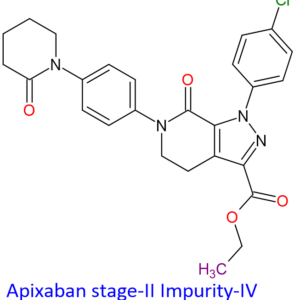 Chemical Structure of Apixaban Stage-II Impurity-IV 2029205-62-5