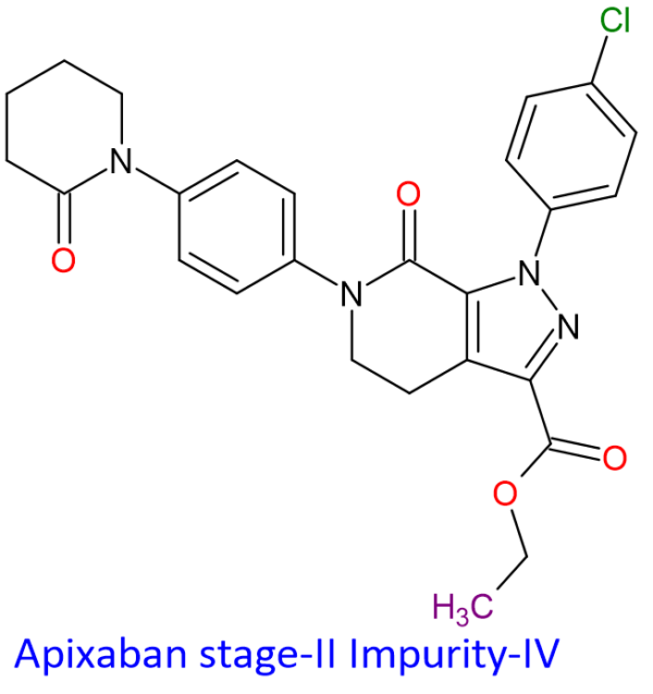 Chemical Structure of Apixaban Stage-II Impurity-IV 2029205-62-5