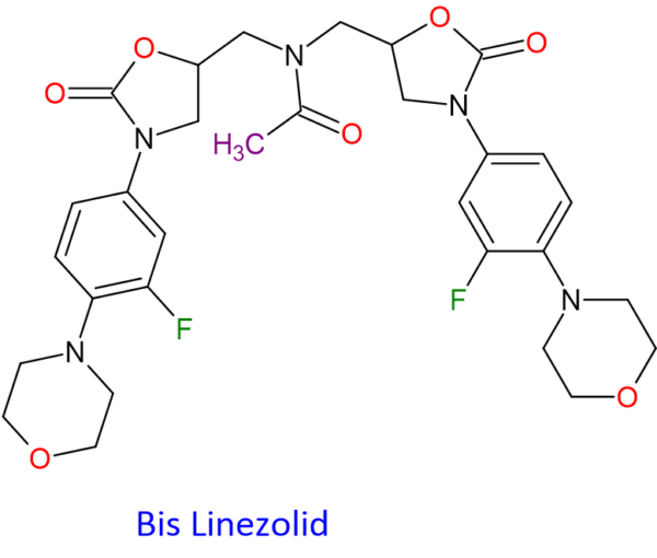 Chemical Structure of Bis Linezolid 908143-04-4