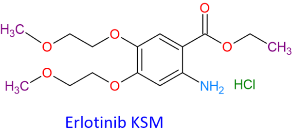 Chemical Structure of Erlotinib KSM 183322-17-0