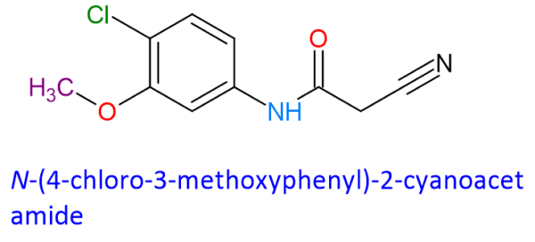 Chemical Structure of N-(4-Chloro-3-Methoxyphenyl)-2-Cyanoacetamide 879644-03-8