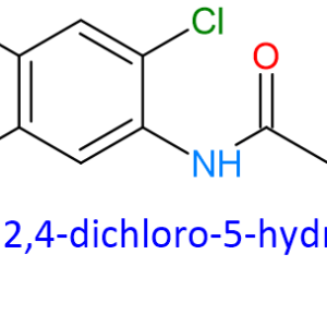 Chemical Structure of 2-Cyano-N-(2,4-Dichloro-5-Hydroxyphenyl)Acetamide