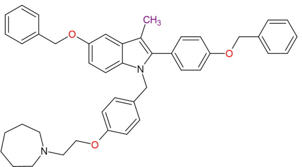 Chemical Structure of Bazeoxifene Acetate Stage-II