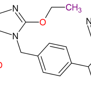 Chemical Structure of Methyl 1-[(2′-Cyanobiphenyl-4-Yl)Methyl]-2-Ethoxy-1H-Benzimidazole-7-Carboxylate , 139481-44-0