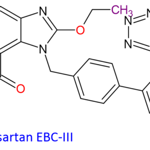 Chemical Structure of 2-Ethoxy-1-[[2′-(1H-Tetrazol-5-Yl)[1,1′-Biphenyl]-4-Yl]Methyl]-1H-Benzimidazole-7-Carboxylic Acid 139481-59-7