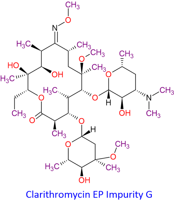 Chemical Structure of Clarithromycin EP Impurity G 127182-44-9