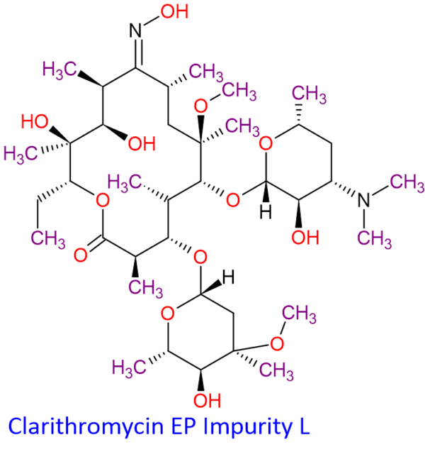 Chemical Structure of Clarithromycin EP Impurity L 127253-05-8