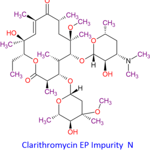 Chemical Structure of Clarithromycin EP Impurity N 144604-03-5