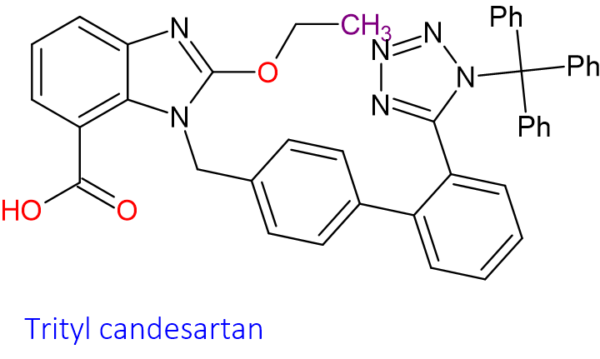 Chemical Structure of Trityl Candesartan 139481-72-4