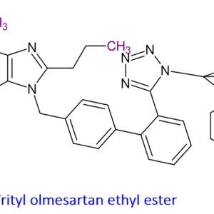 Chemical Structure of Trityl Olmesartan Ethyl Ester 144690-33-5