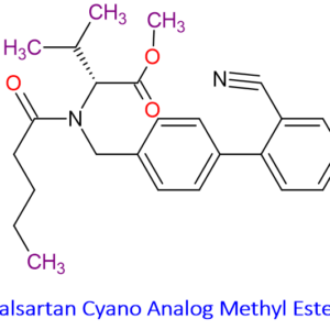 Chemical Structure of Valsartan Cyano Analog Methyl Ester 137863-90-2