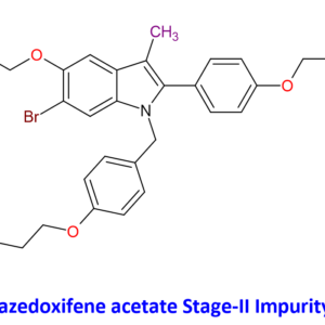 Chemical Structure of Bazedoxifene Acetate Stage-II Impurity -C
