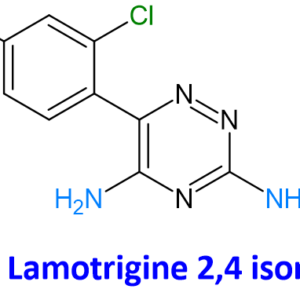 Chemical Structure of Lamotrigine 2,4 Isomer , CAS NO. 38943-76-9