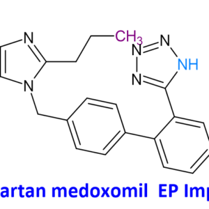 Chemical Structure of Olmesartan Medoxomil EP Impurity-B , CAS NO. 849206-43-5