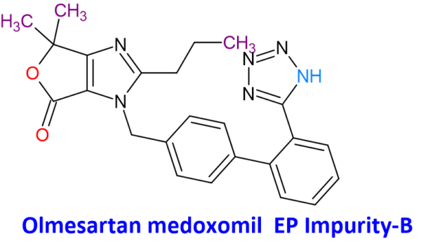 Chemical Structure of Olmesartan Medoxomil EP Impurity-B , CAS NO. 849206-43-5