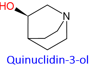 Chemical Structure of (3R)-1-azabicyclo [2.2.2] octan-3-ol (3-quinuclidinol) , CAS NO. 25333-42-0