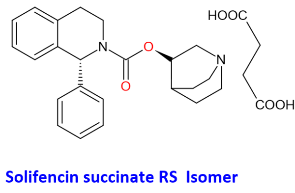 Chemical Structure of Solifencin Succinate RS Isomer, CAS NO. 1262506-09-1