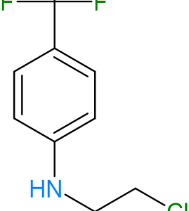 Chemical Structure of 2-chloro-N-[4-(trifluoromethyl)phenyl]acetamide, Molecular Formula C9H7ClF3NO