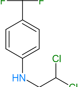 Chemical Structure of 2,2-Dichloro-N-[4-(Trifluoromethyl)Phenyl]Acetamide, Molecular Formula C9H6Cl2F3NO