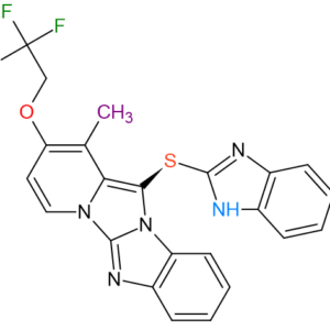 Chemical Structure of Dexlansoprazole Imp S2C Molecular Formula C23H16F3N5OS