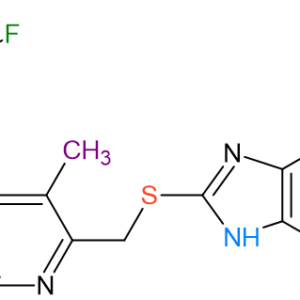 Chemical Structure of Lansoprazole Sulfide Molecular Formula C16H14F3N3OS