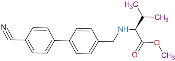 Methyl (2S)-2-{[(4'-cyanobiphenyl-4-yl)methyl]amino}-3-methylbutanoate