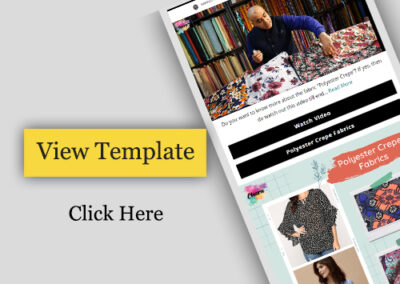 E-commerce Email Template Design To Promote Fashion Fabric Store.
