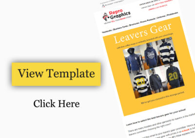E-commerce Templates Design To Promote Leavers Gear Store