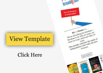 Email Newsletter Template Design For Book Publisher